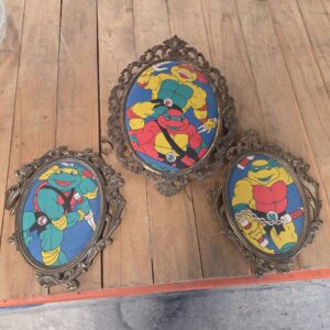 Vintage “Teenage Mutant Ninja Turtles” Framed Set