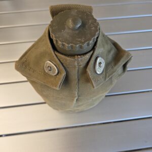 Military collectors -- Plastic Water Canteen with Canvas Cover