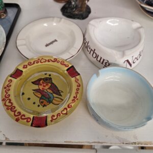 Vintage Bar & Café Ashtray Lot – 4 Pieces