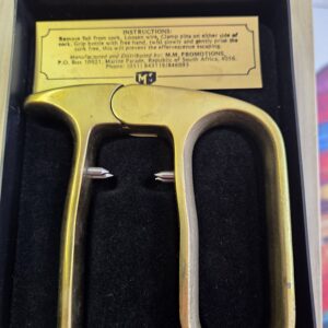 Vintage Brass Corkscrew / Wine Opener Set – Boxed – Made in England