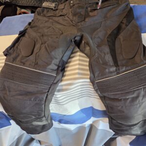 Motorcycle Riding Pants – Armour (Knee & Hip) – Black Textile