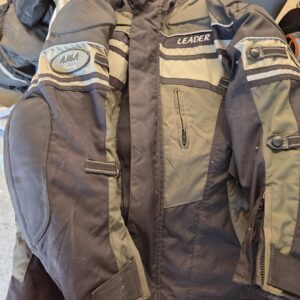 LEADER Motorcycle Touring Jacket – Protective Riding Gear (AMA Racing) – Black/Olive