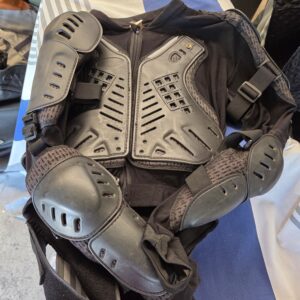 Motorcycle Body Armour Jacket – Full Protective Armour (Chest/Shoulder/Elbow) – Mesh