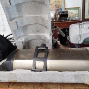 KTM motorcycle exhaust / silencer (stainless canister) with mounting bracket