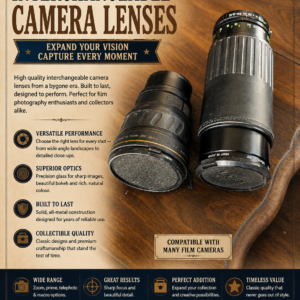 Interchangeable camera lenses