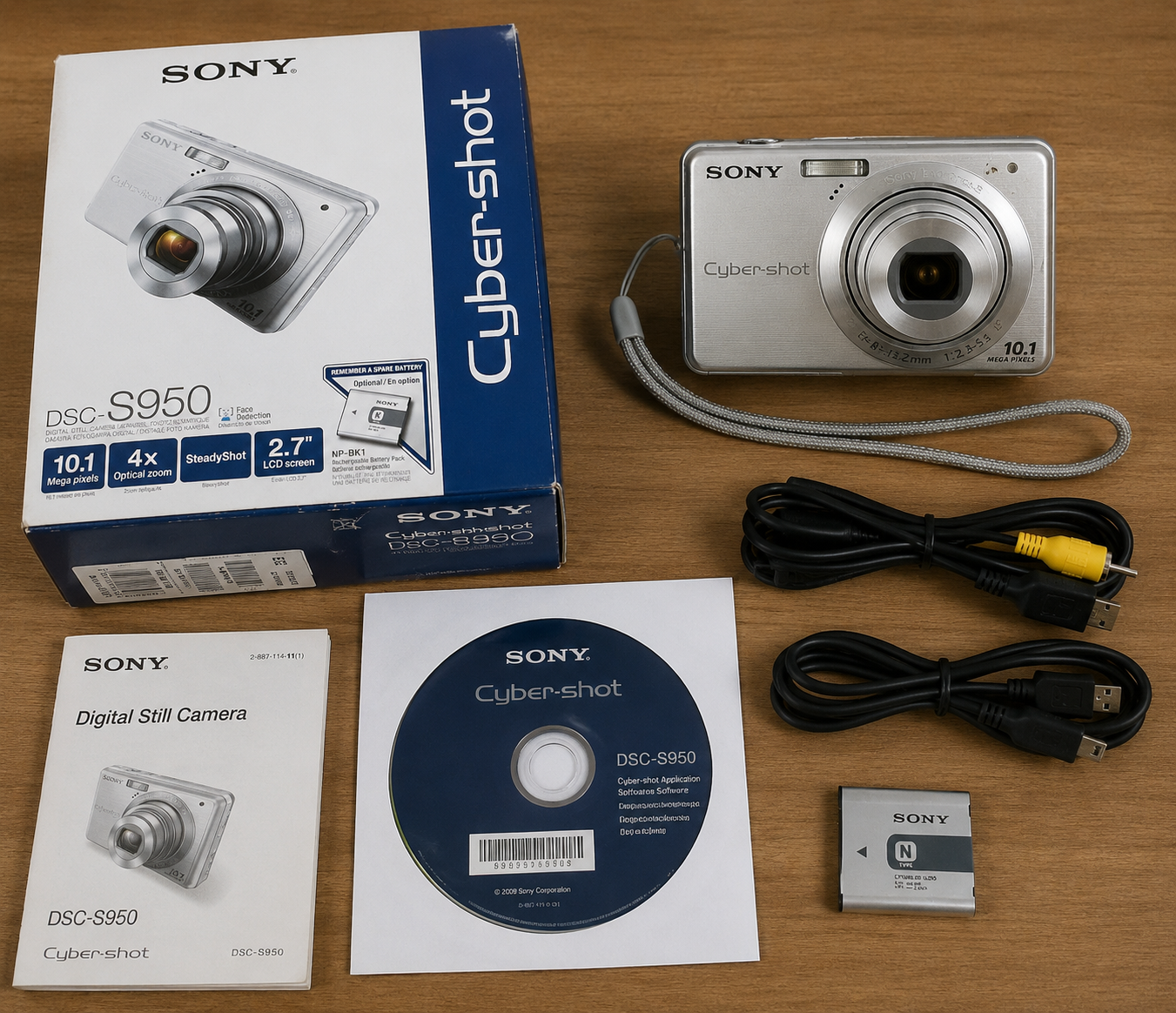Sony Cyber-shot DSC-S950 10.1MP Digital Camera – Boxed with Accessories
