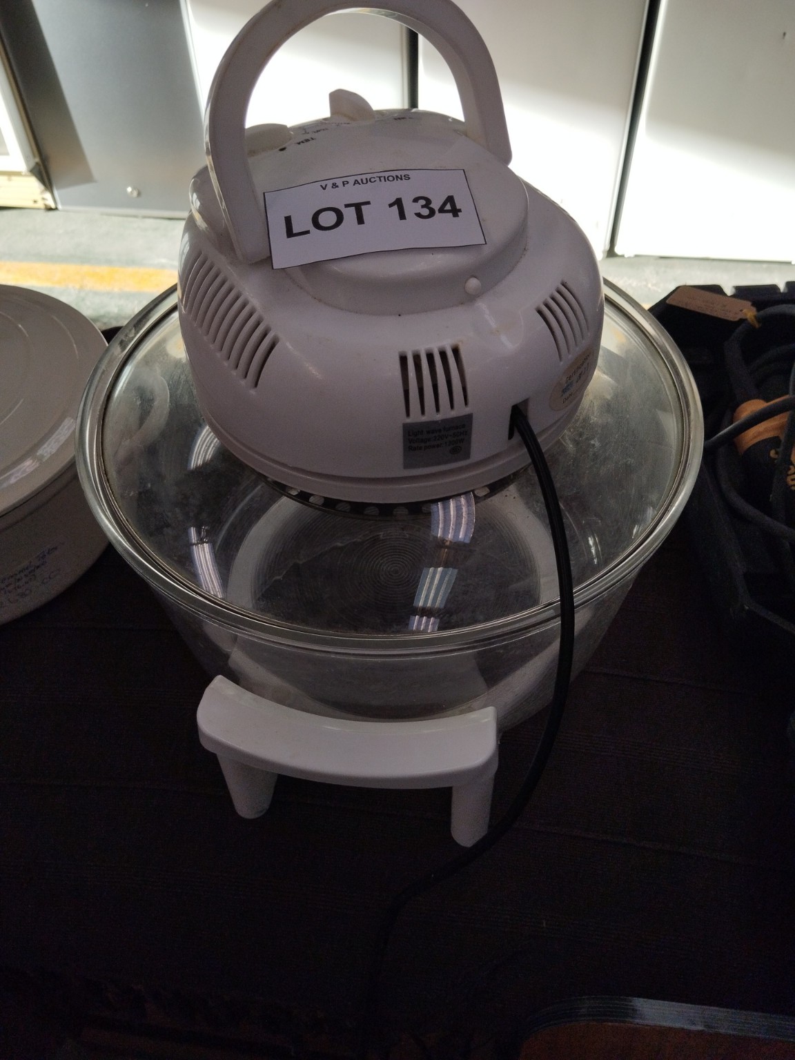 12L Glass Halogen Convection Oven with Adjustable Temperature & Timer