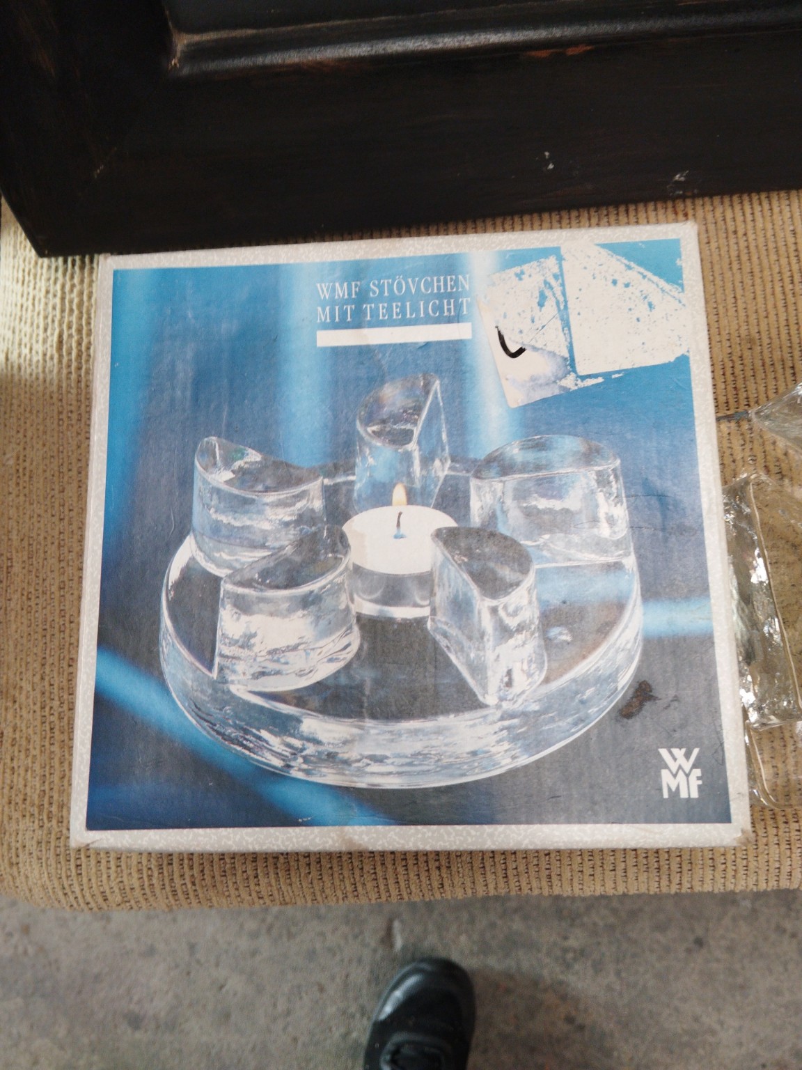 WMF Crystal Glass Tealight Candle Holder with Original Box - Image 3