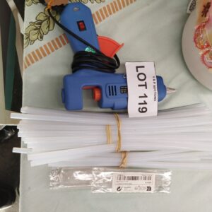 Large Electric Hot Glue Gun with Assorted Glue Sticks