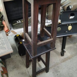 Pair of Solid Wood Pedestal Plant Stands / Display Tables