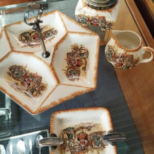 Vintage Sandland Ware Lancaster & Sandland Ltd English 4-Piece Serving Set