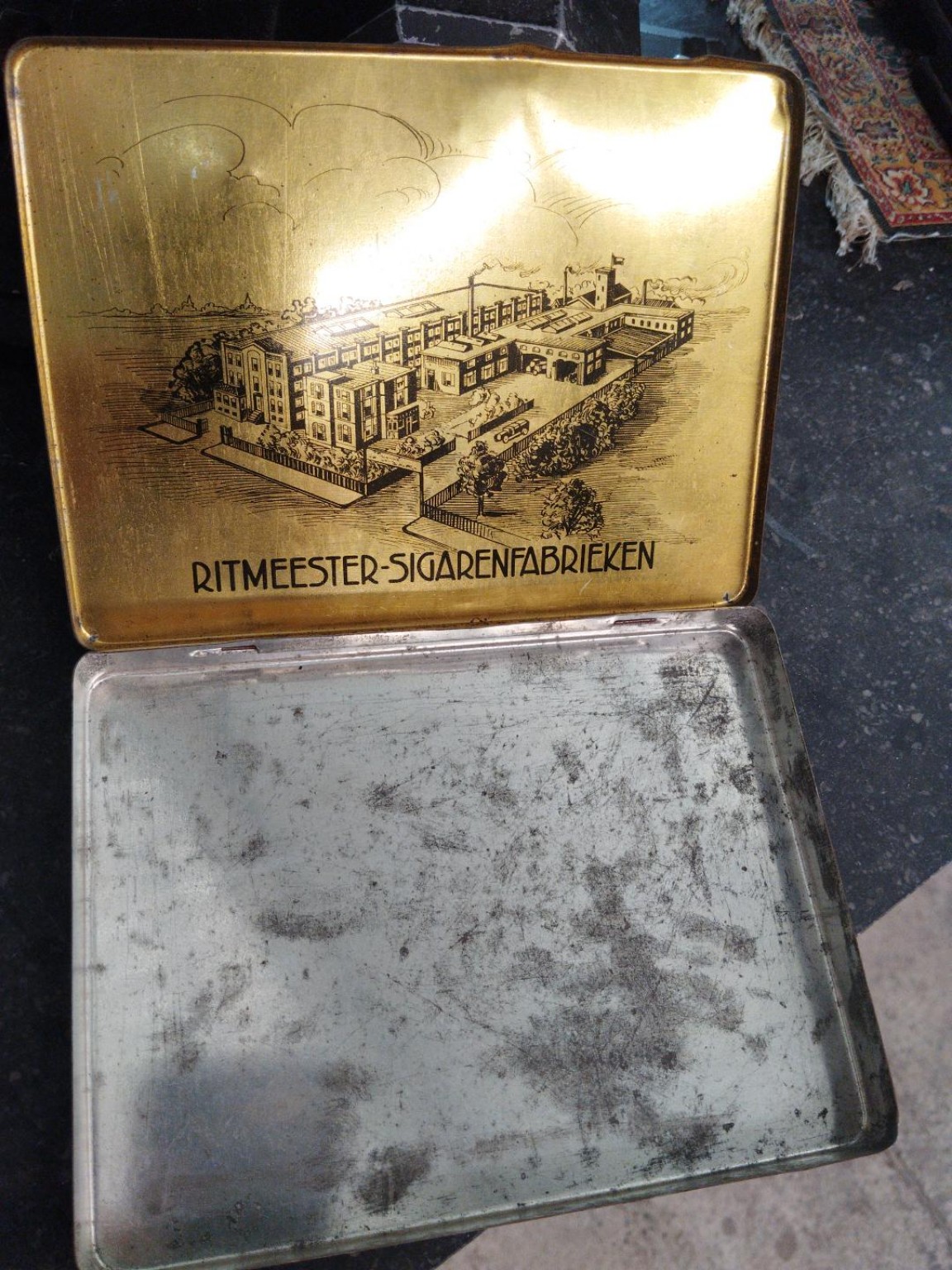 Vintage Ritmeester Sigaren Metal Cigar Tin – Tobacco Advertising Collectible