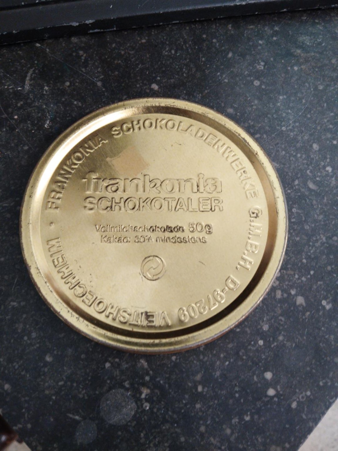 Vintage Frankonia Schokotaler Chocolate Tin – German Souvenir Collectible - Image 2